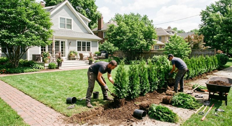 Privacy Shrub Planting in Ventura County, CA
